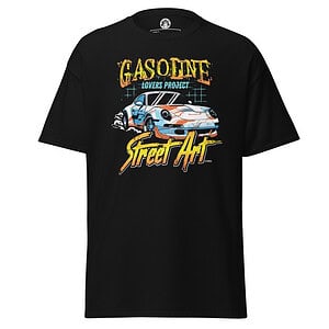 Gasoline Lovers Project - Porsche Street Art  - Classic Men's Tuning-Shirt